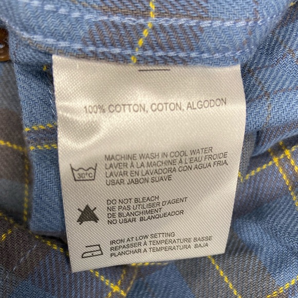 Heritage Report Collection Buffalo Check Woven Shirt S New With Tags - Picture 5 of 7